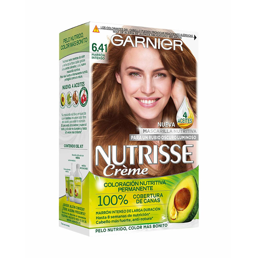 Dauerhafte creme-coloration garnier nutrisse (3 stück)