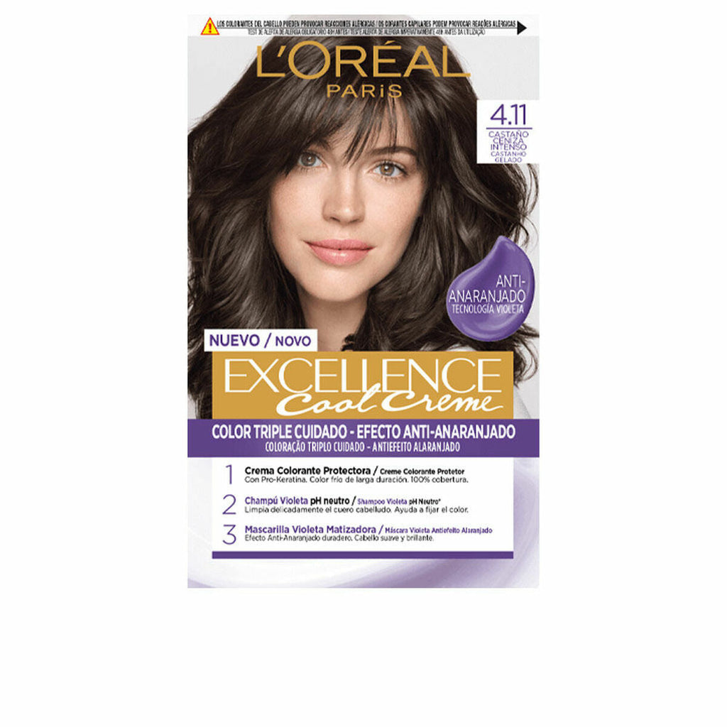 Dauerhafte creme-coloration l’oreal make up excellence cool