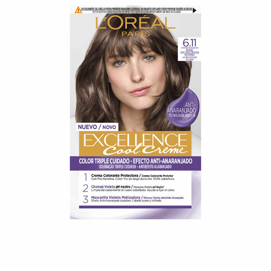 Dauerhafte creme-coloration l’oreal make up excellence cool