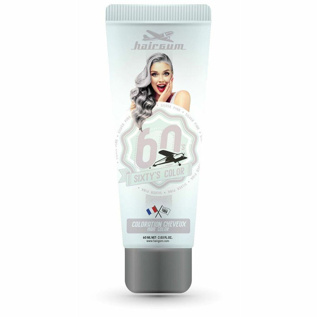 Demi-permanentes färbemittel hairgum sixty’s color silver