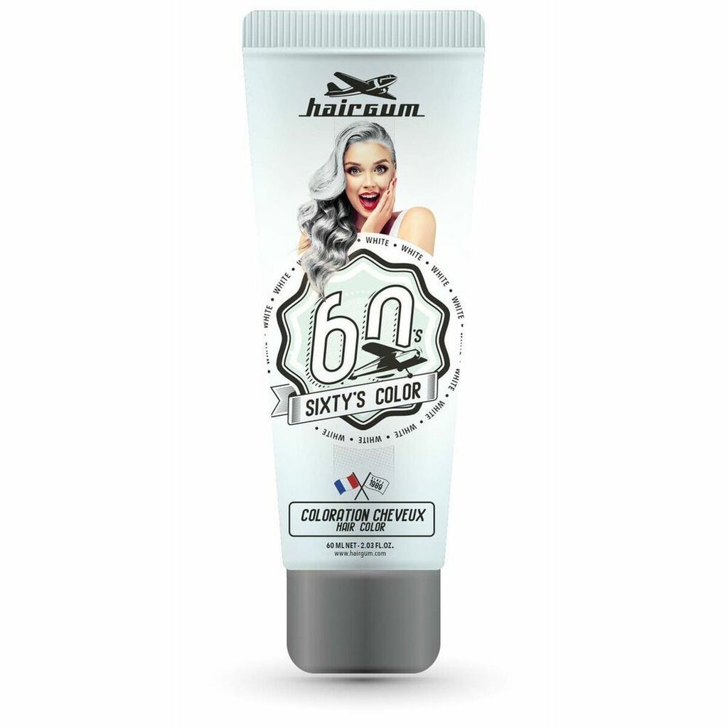 Demi-permanentes färbemittel hairgum sixty’s color weiß (60