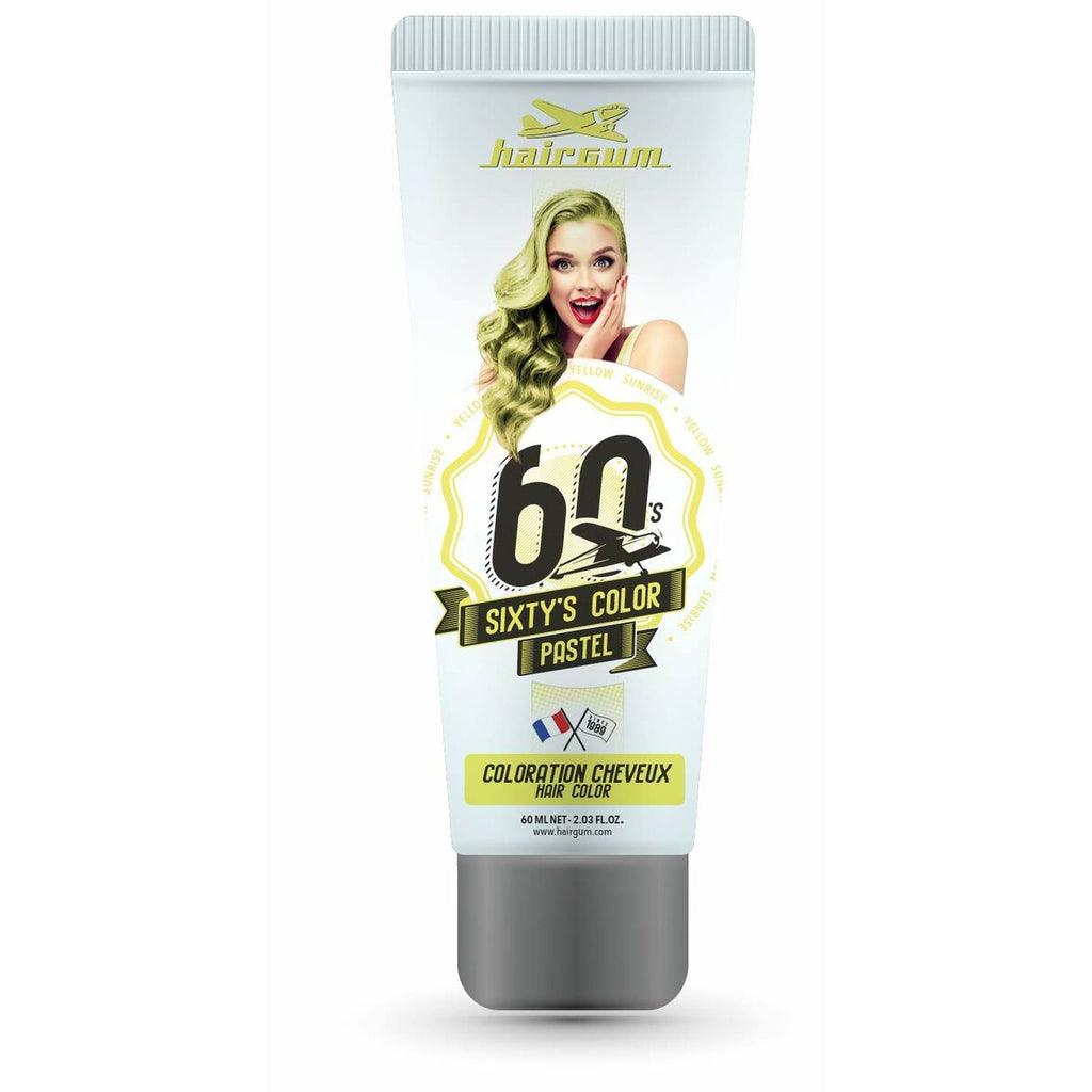Demi-permanentes färbemittel hairgum sixty’s color yellow