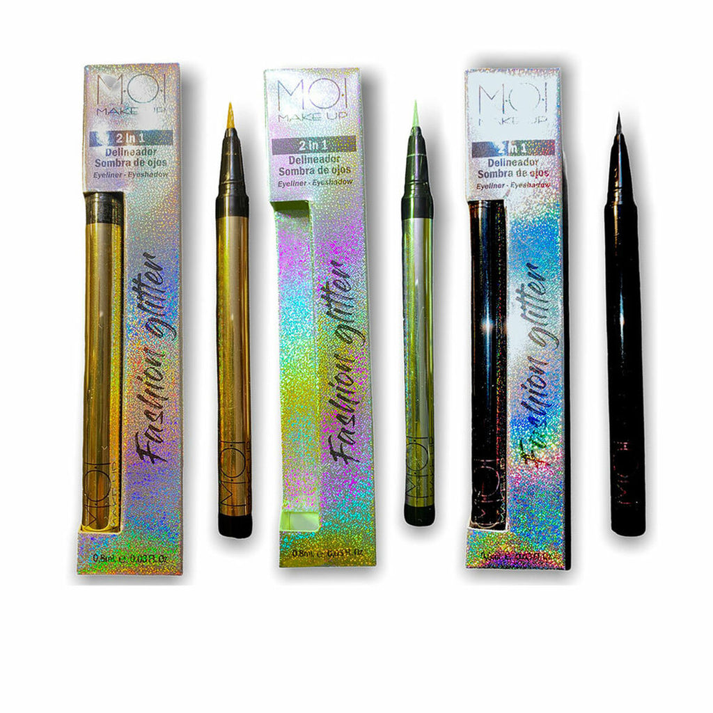Eyeliner moi glitter gelb schwarz grün 3 stücke - schönheit
