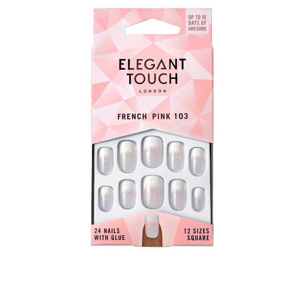 Falsche nägel elegant touch french m 24 stücke (24 uds)