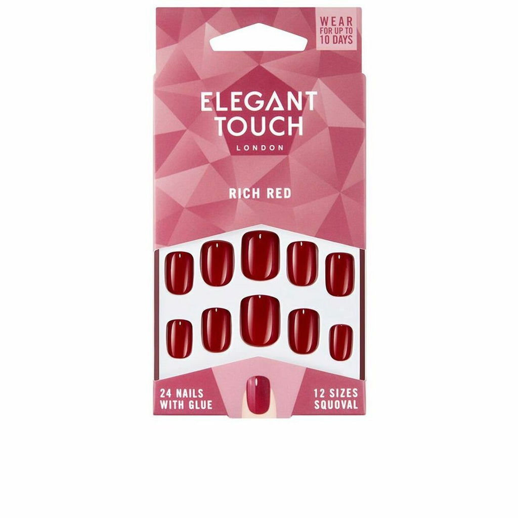 Falsche nägel elegant touch polished colour abgerundet rich