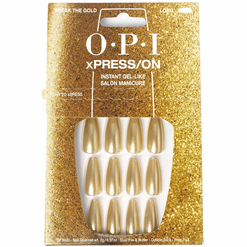 Falsche nägel opi #break the gold 30 stücke - schönheit