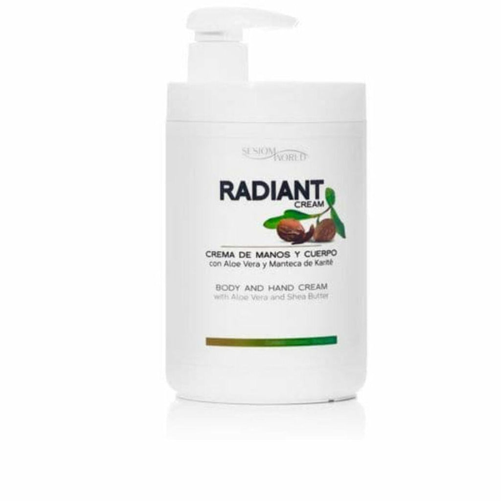 Feuchtigkeitsspendende körpercreme sesiomworld radiant 1 l
