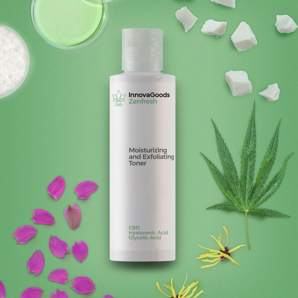 Feuchtigkeitsspendendes gesichtswasser mit peeling-effekt