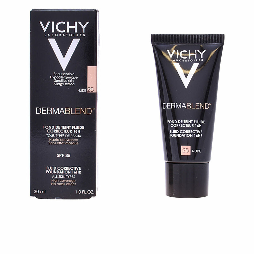 Flüssig-make-up-grundierung dermablend vichy spf 35 30 ml