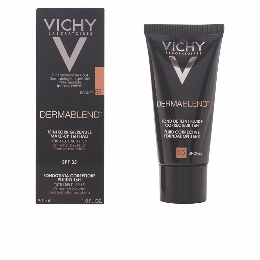 Flüssig-make-up-grundierung dermablend vichy spf 35 30 ml