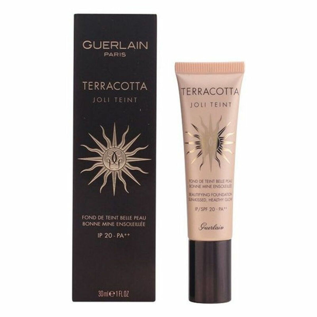 Flüssig-make-up-grundierung guerlain terracotta joli teint