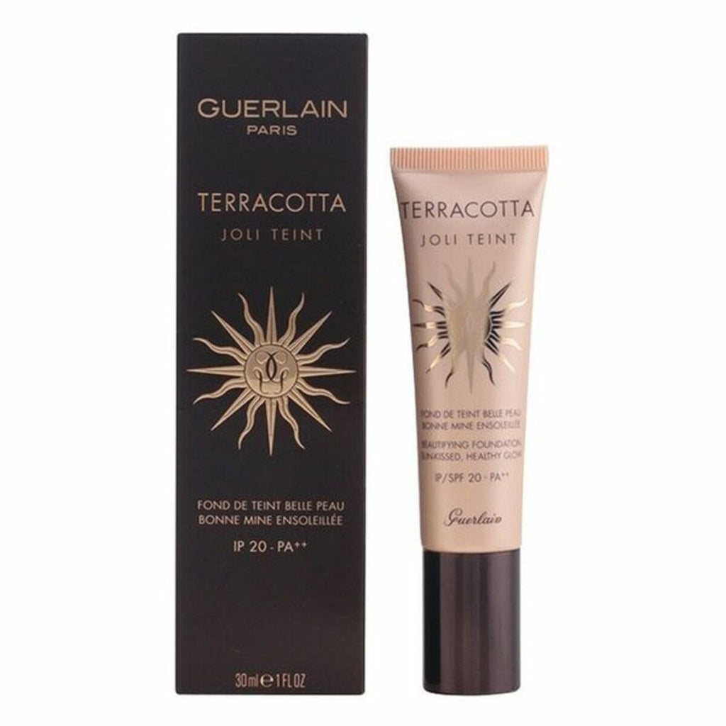Flüssig-make-up-grundierung guerlain terracotta joli teint