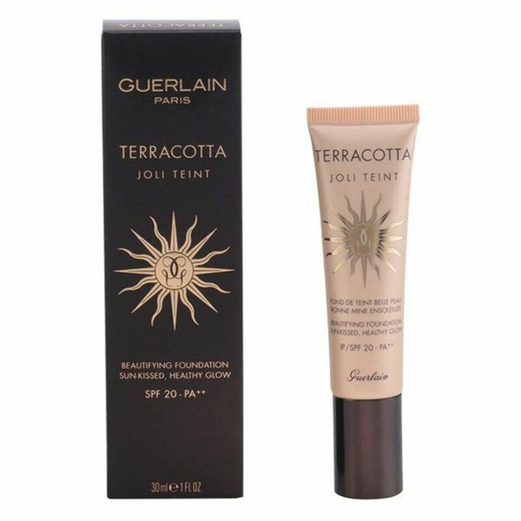 Flüssig-make-up-grundierung guerlain terracotta joli teint