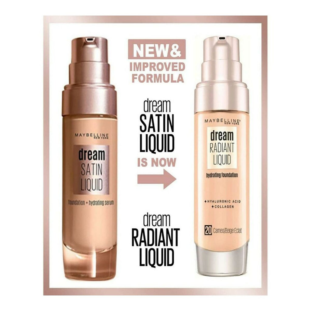 Fluid makeup basis maybelline dream satin liquid 3-true