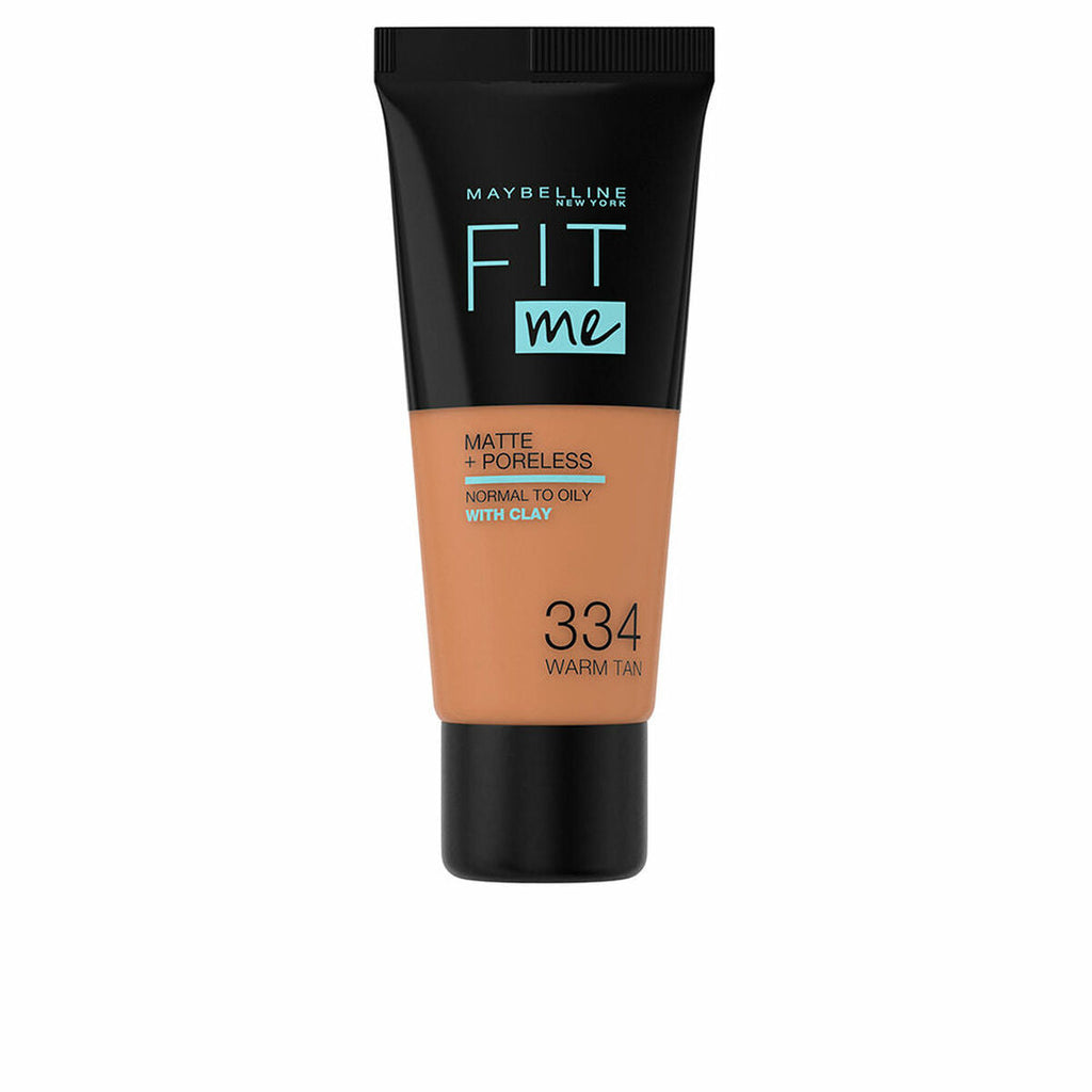 Fluid makeup basis maybelline fit me nº 334 warm tan 30 ml