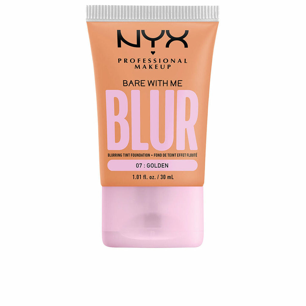 Fluid makeup basis nyx bare with me blur nº 07- golden (30