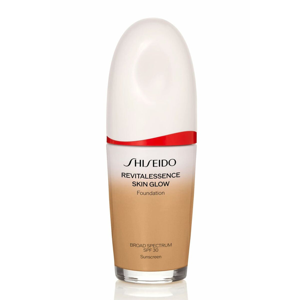 Fluid makeup basis shiseido revitalessence skin glow nº 350
