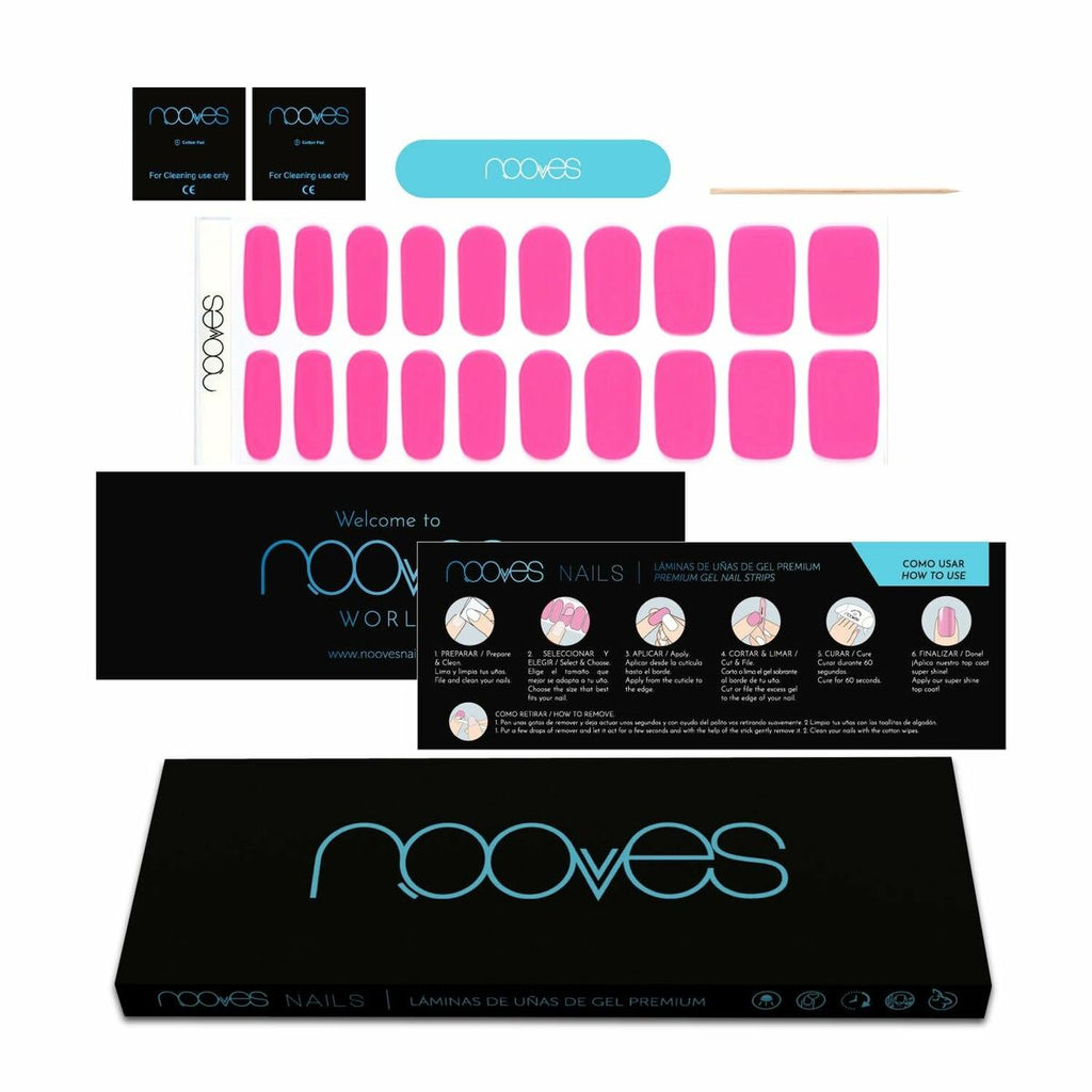 Gel-nagel-folien nooves barbie girl (20 stück) - schönheit
