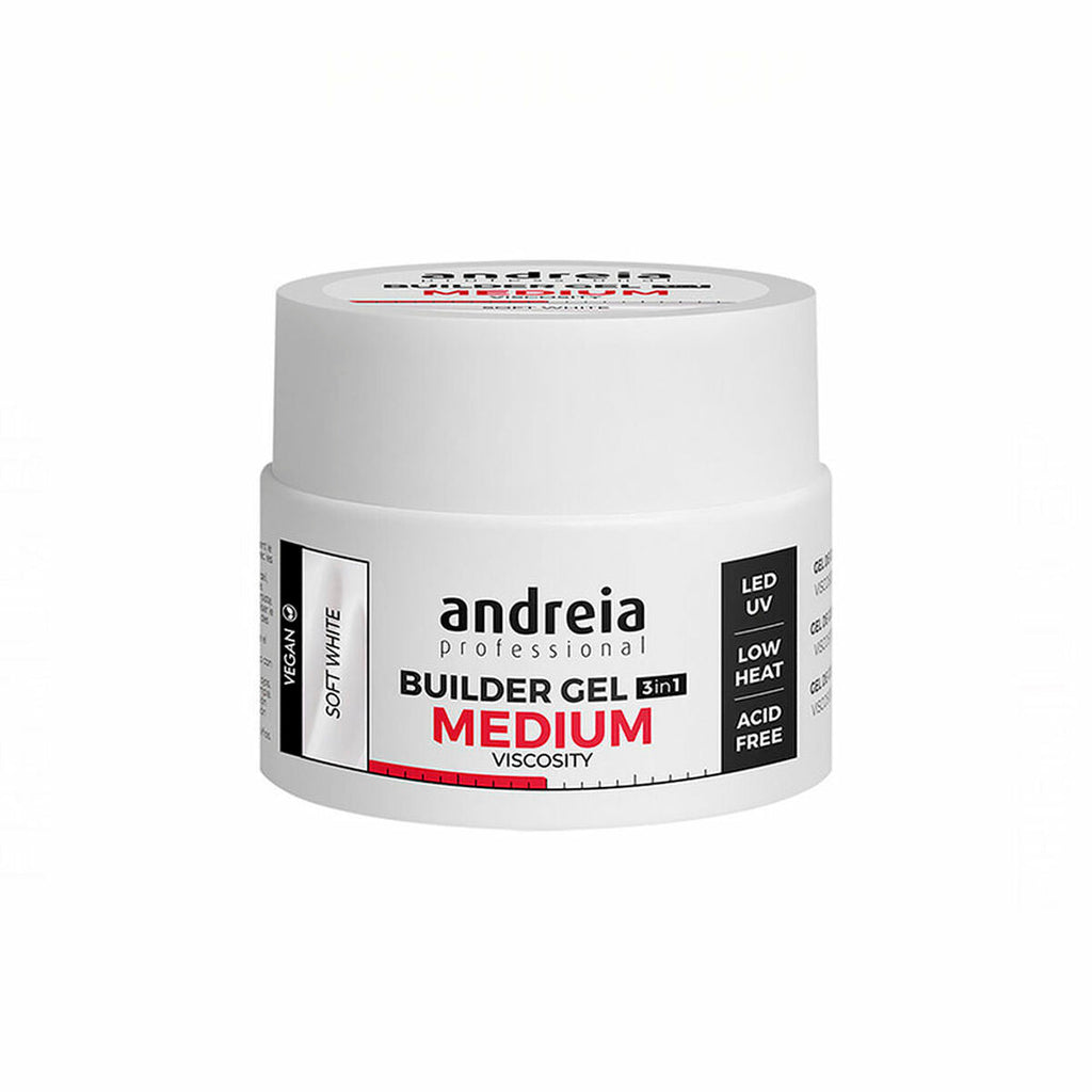 Gel-nagellack medium viscosity andreia hg0bgmvsw44 weiß (44