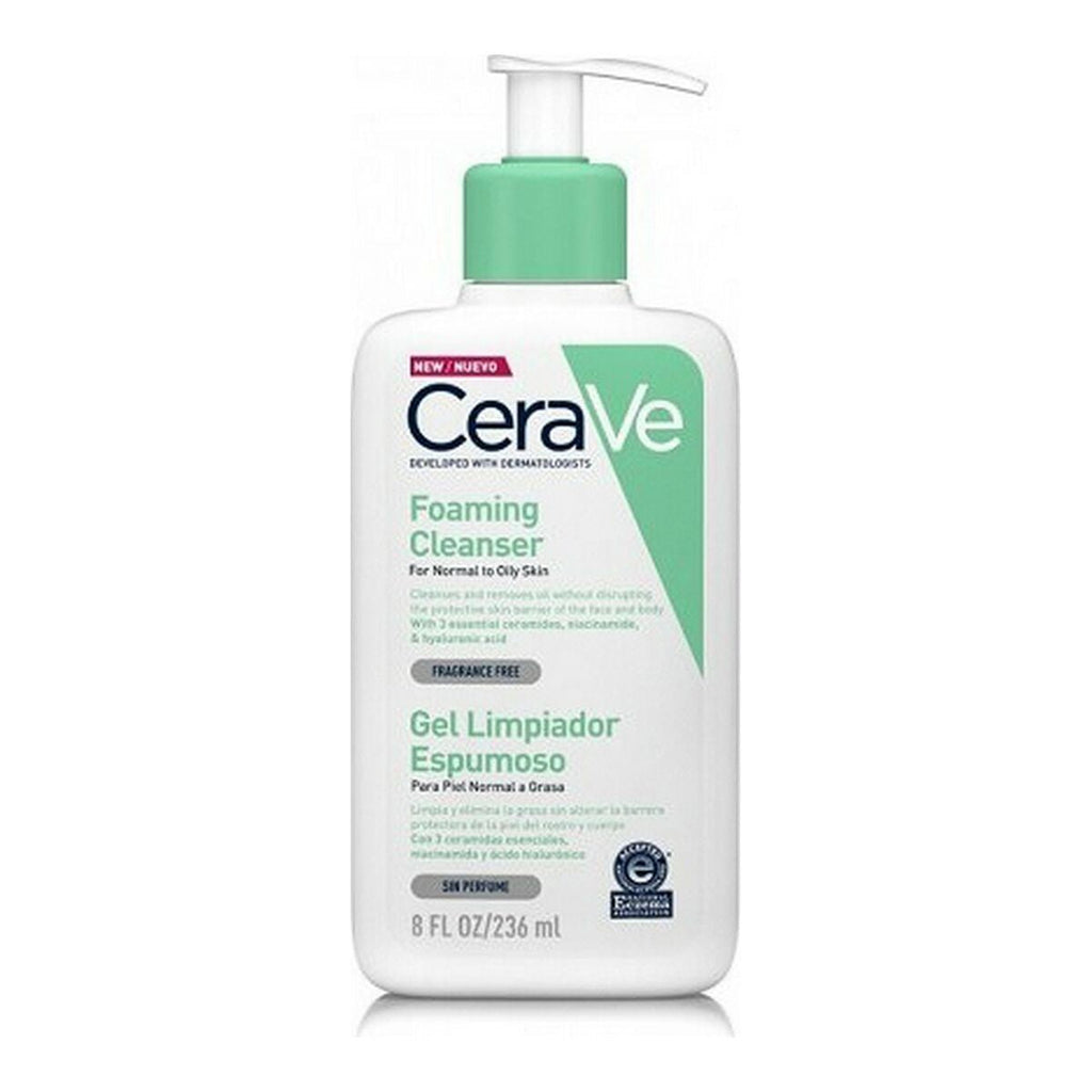 Gel-schaumreiniger cerave foaming - schönheit hautpflege