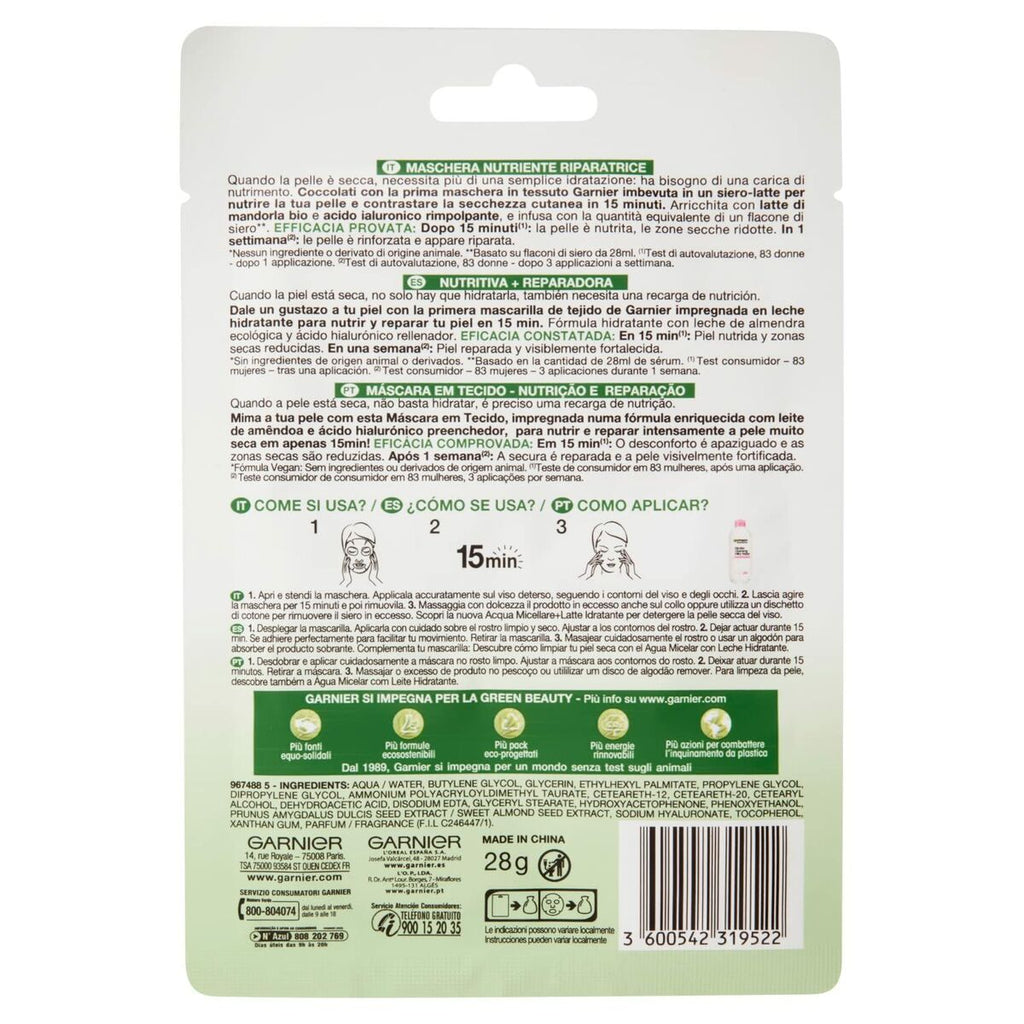 Gesichtsmaske garnier skinactive nutri bomb - schönheit