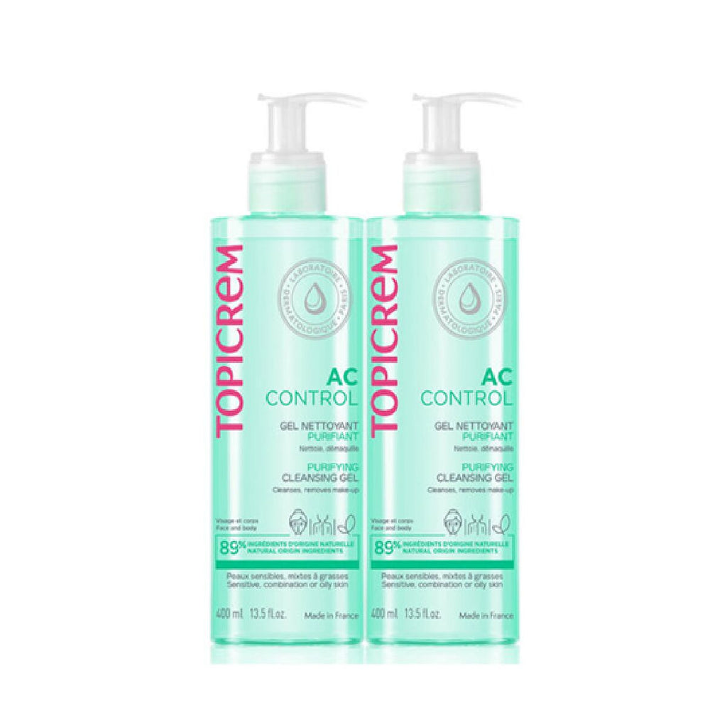 Gesichtsreiniger topicrem ac control 2 x 400 ml - schönheit