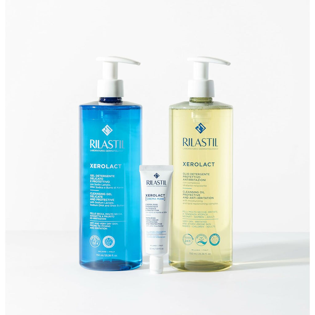 Gesichtsreinigungsgel rilastil xerolact 750 ml - schönheit