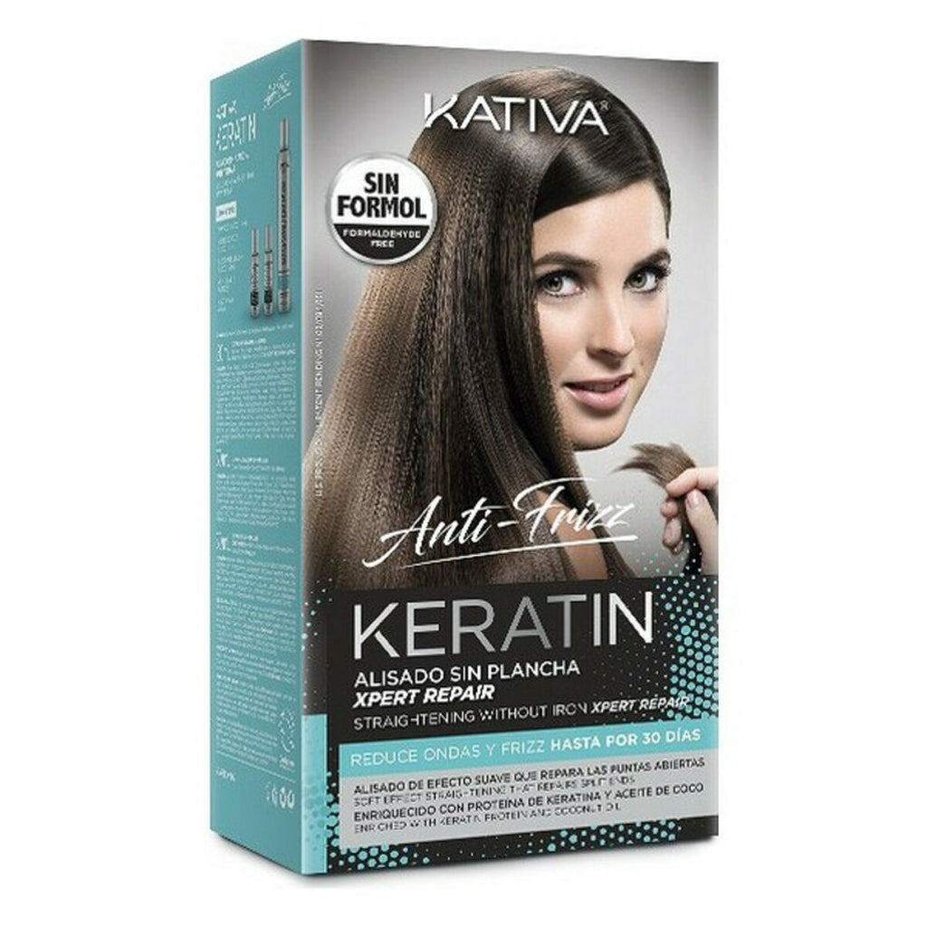 Glättende haarbehandlung keratin anti-frizz post kativa (3