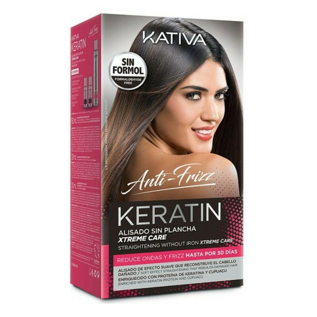 Glättende haarbehandlung keratin anti-frizz xtrem care
