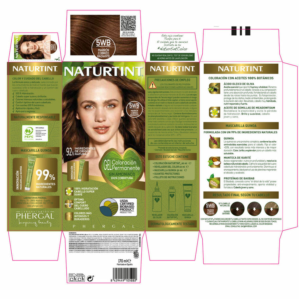 Haarmaske naturtint naturtint coloración 170 ml - schönheit
