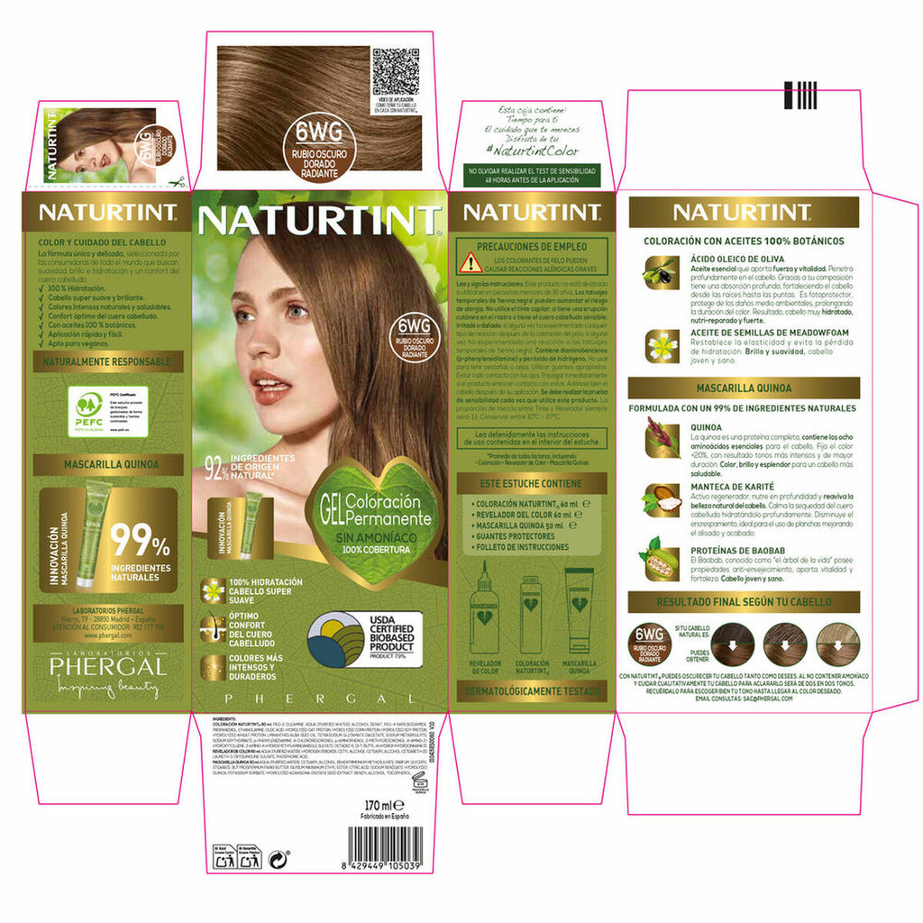 Haarmaske naturtint naturtint coloración 170 ml - schönheit