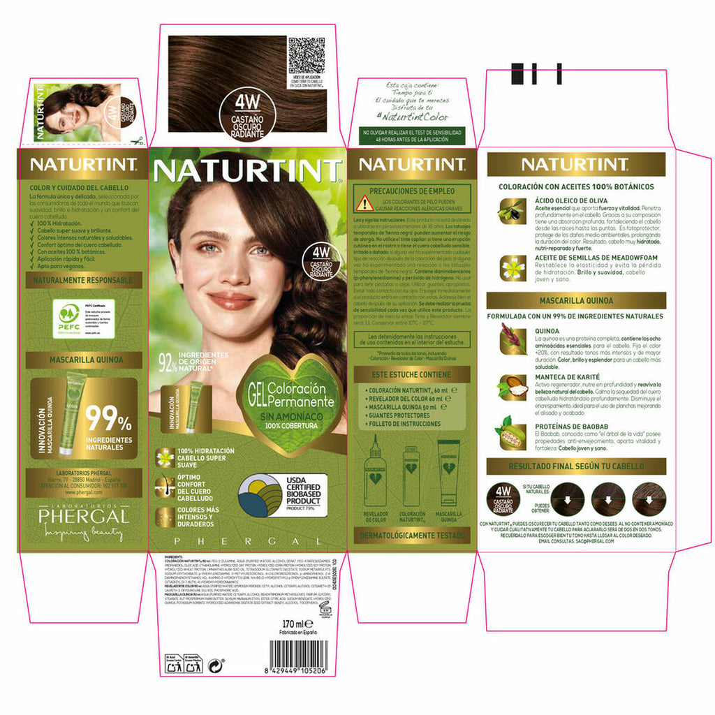 Haarmaske naturtint naturtint coloración 170 ml - schönheit