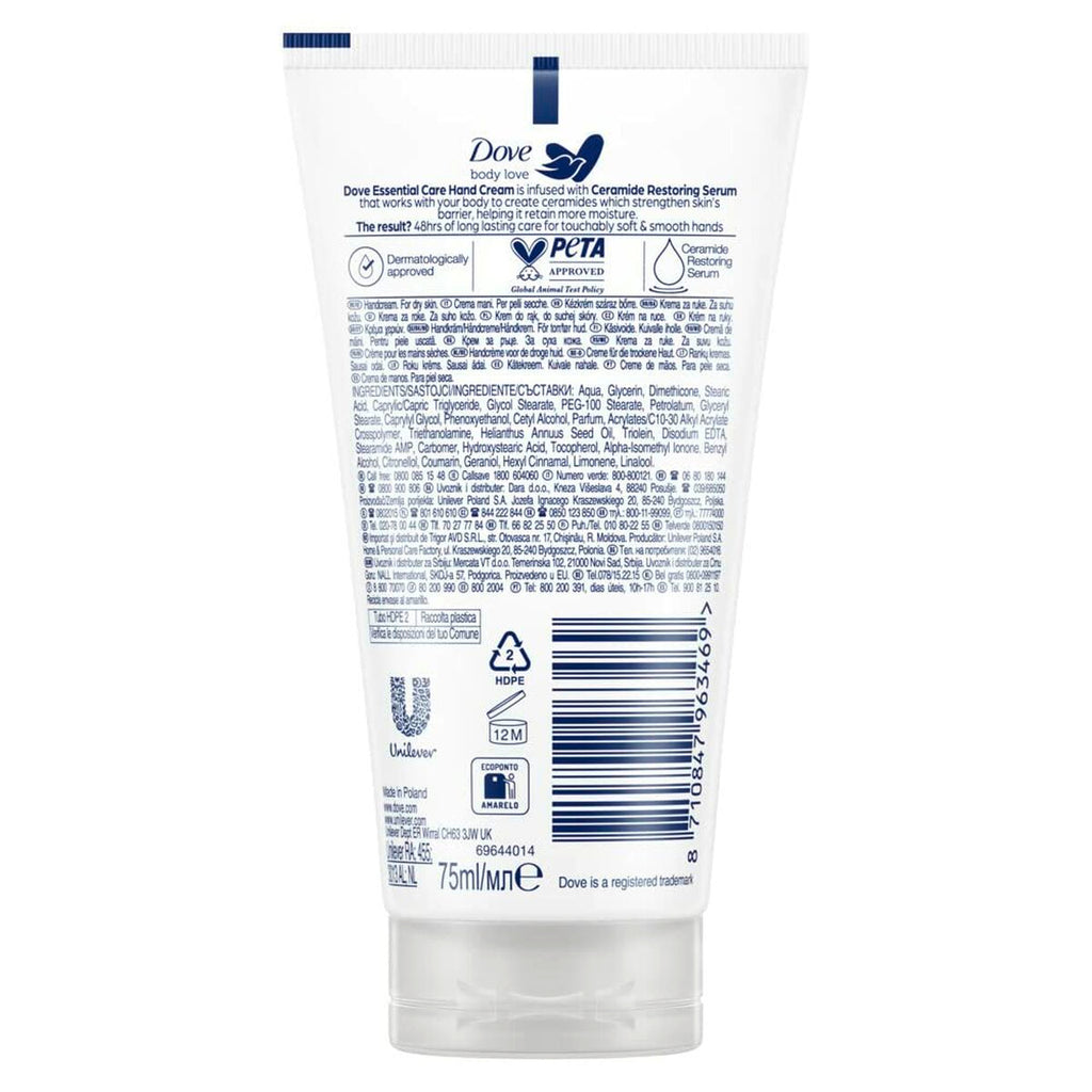 Handcreme dove essential care 75 ml - schönheit hautpflege