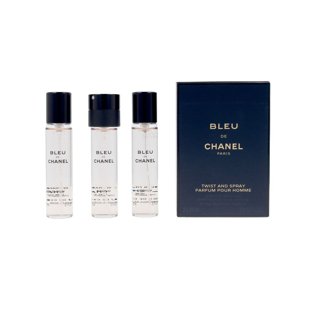 Herrenparfüm chanel bleu de edp 3 x 20 ml - schönheit