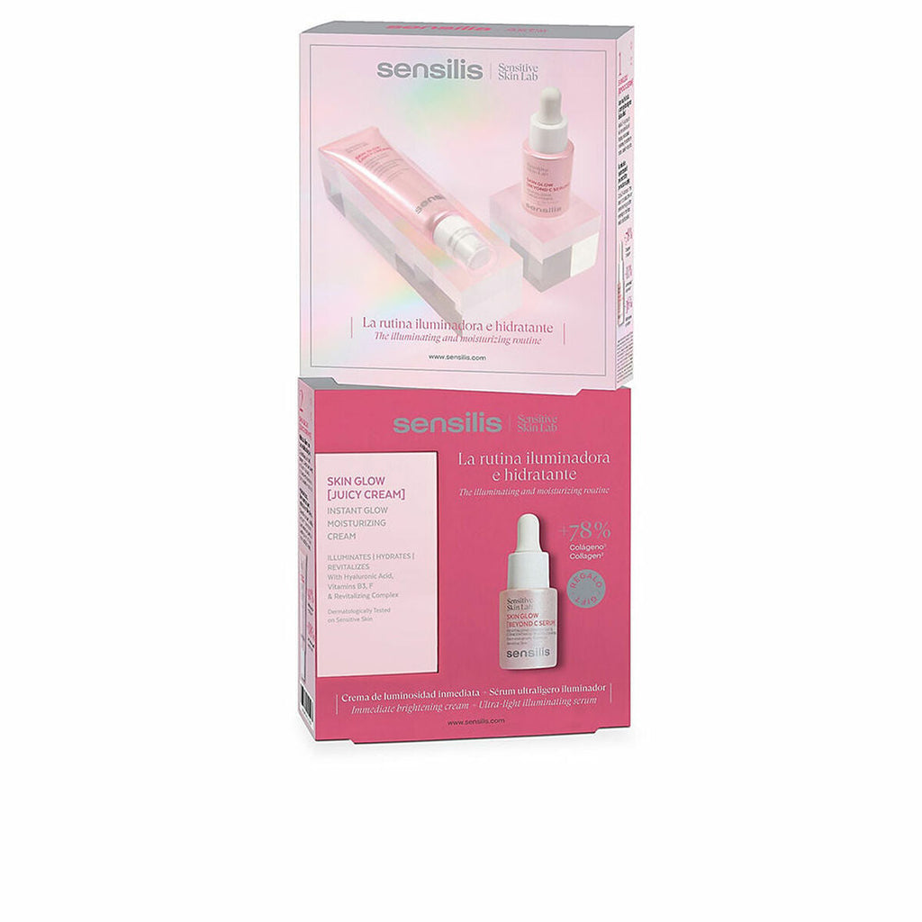 Kosmetik-set sensilis skin glow facial 2 stücke - schönheit