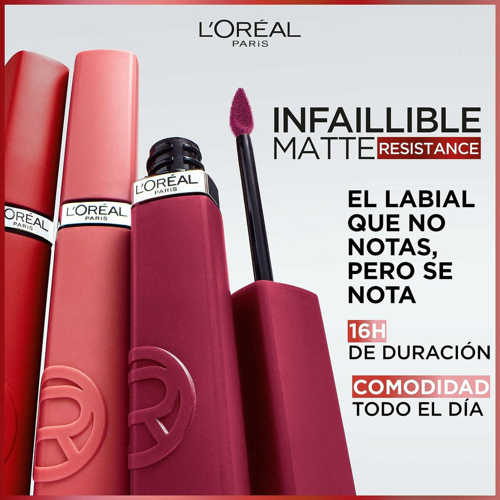 Lipgloss l’oreal make up infaillible matte resistance true