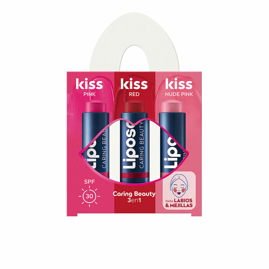 Lippenbalsam liposan kiss 3 stücke - schönheit hautpflege