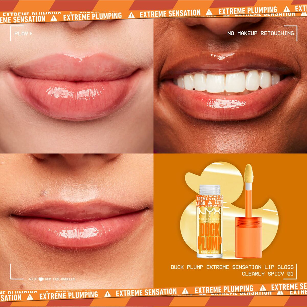 Lippgloss nyx duck plump curly spicy 6,8 ml - schönheit