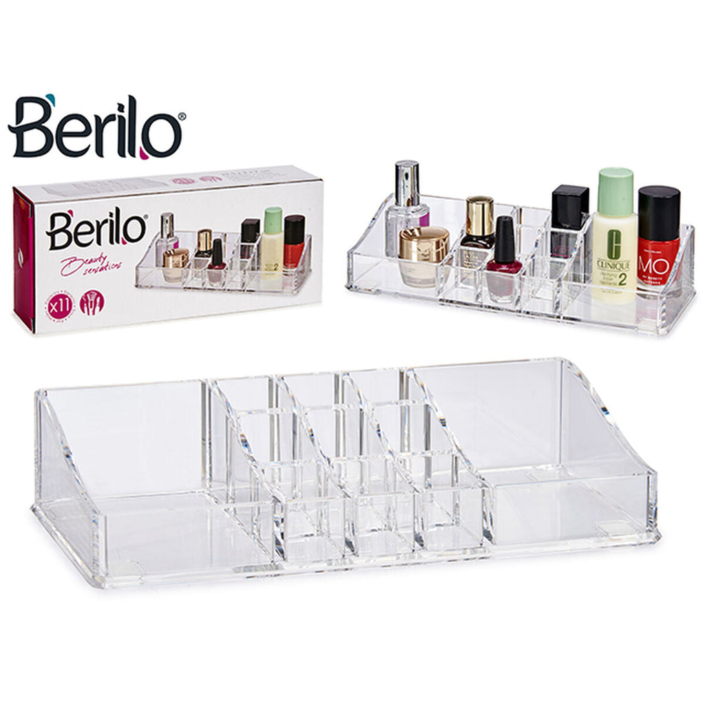 Make-up organizer berilo durchsichtig 9 x 4,5 22,7 cm