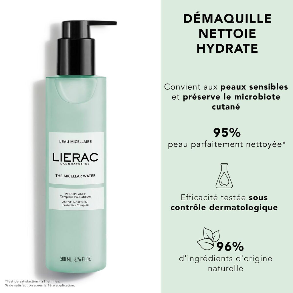 Make up reiniger fürs gesicht lierac l’eau micellaire 50 ml