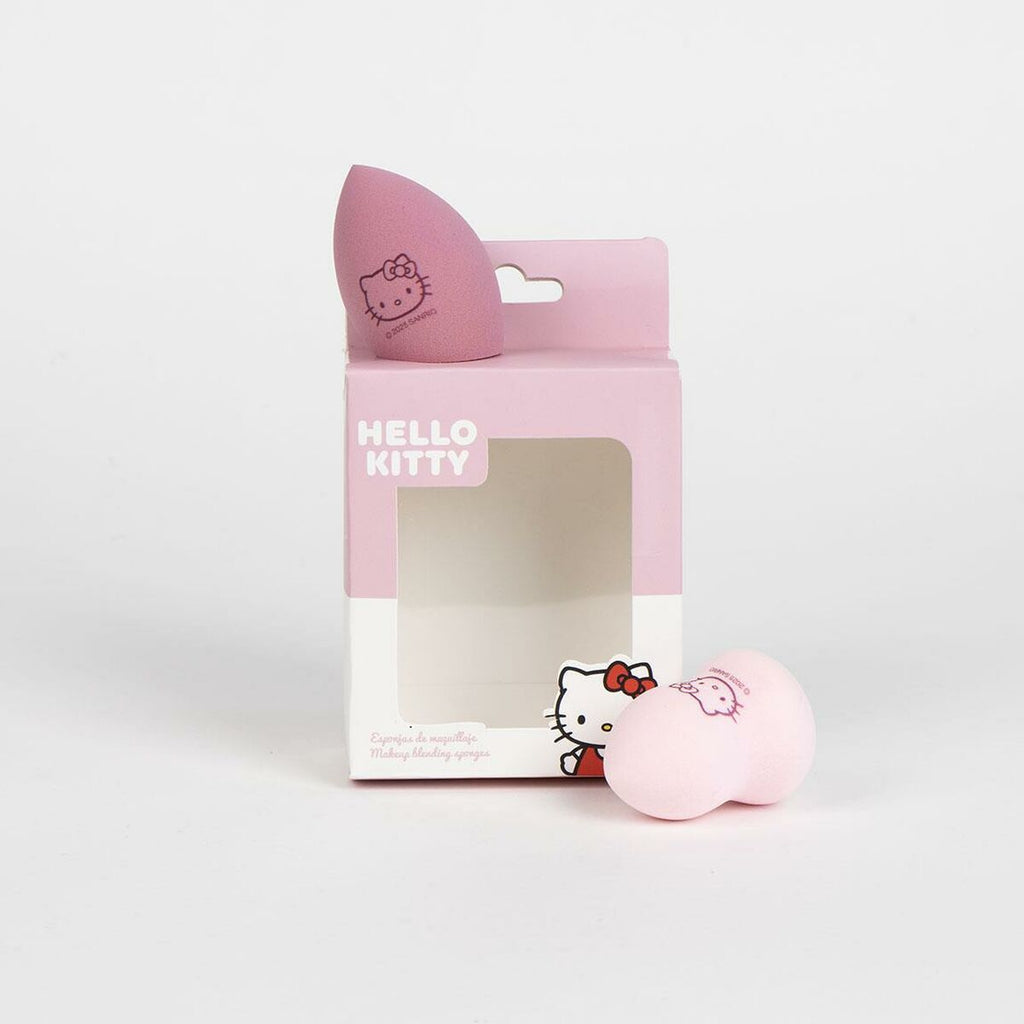 Make-up-schwamm hello kitty 2 stück - schönheit utensilien
