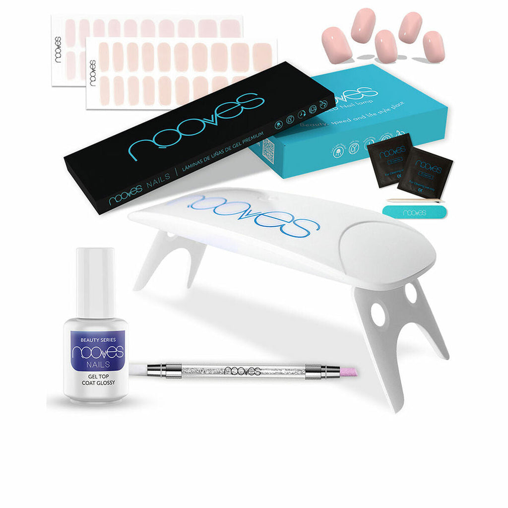 Maniküre-set nooves premium hellrosa gelfolien für nägel 8