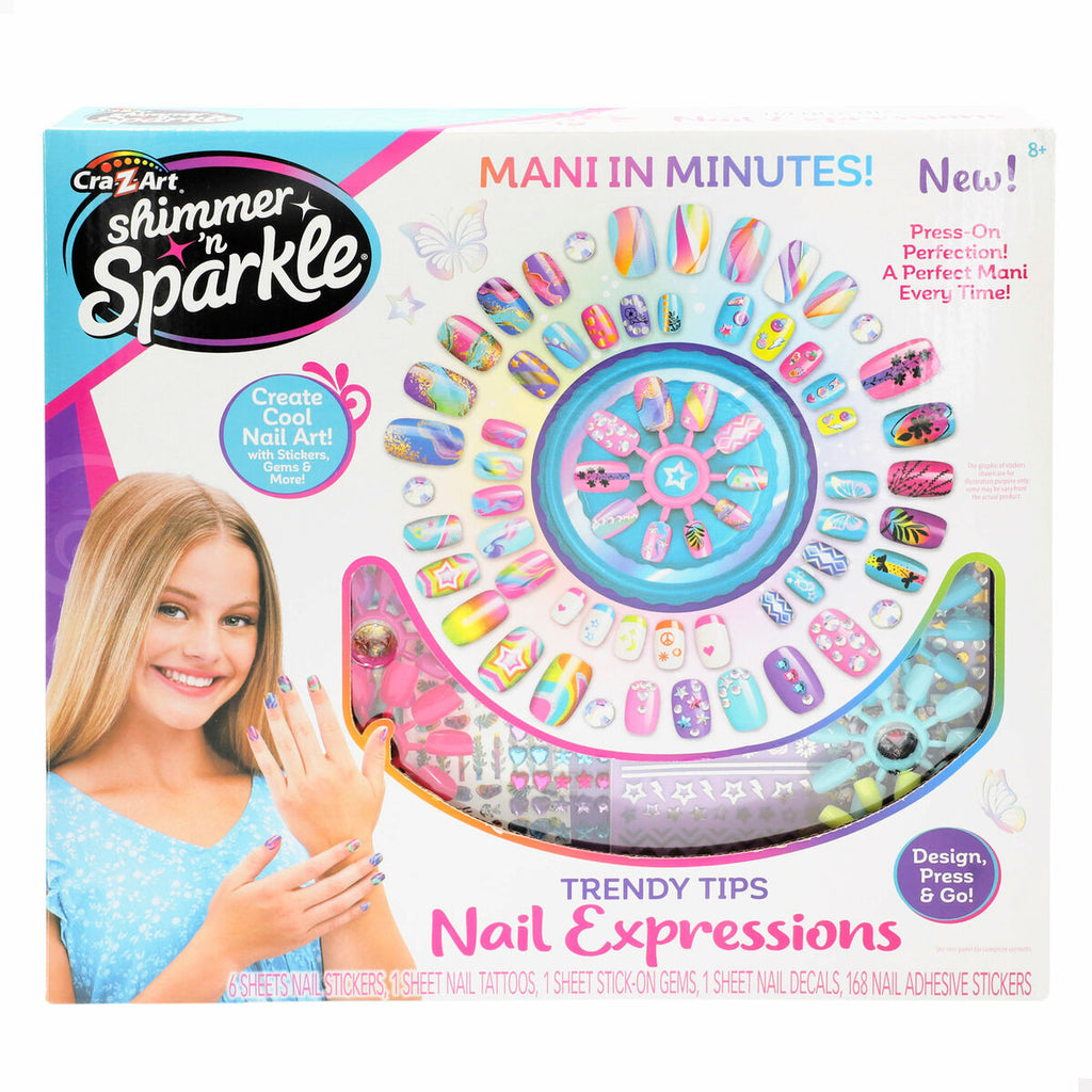 Nageldesign-set cra-z-art (4 stück) - schönheit make-up