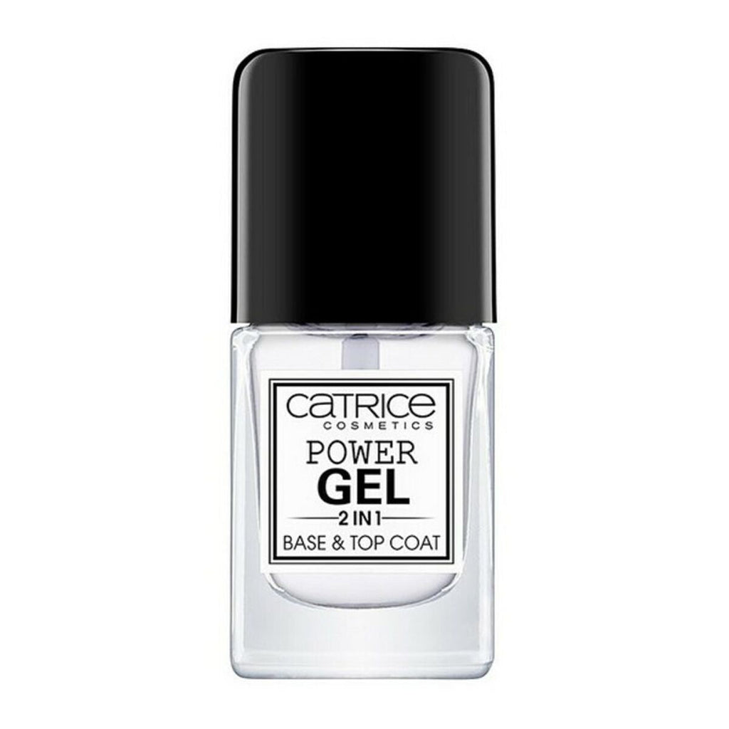 Nagellack power gel 2 in 1 base and top coat catrice