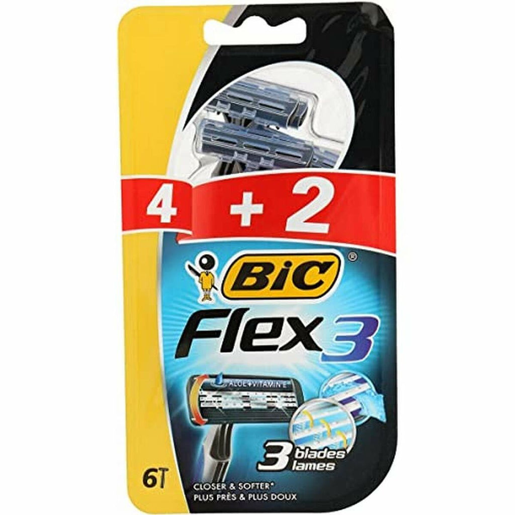 Nassrasierer bic 009219 schwarz (4 stück) (6 uds)