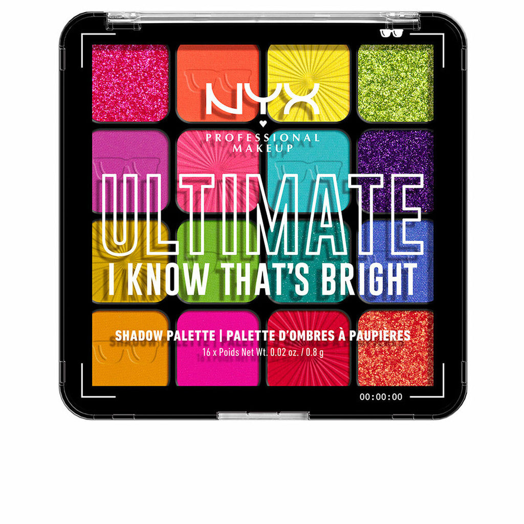 Palette mit lidschatten nyx ultimate #i know that’s bright