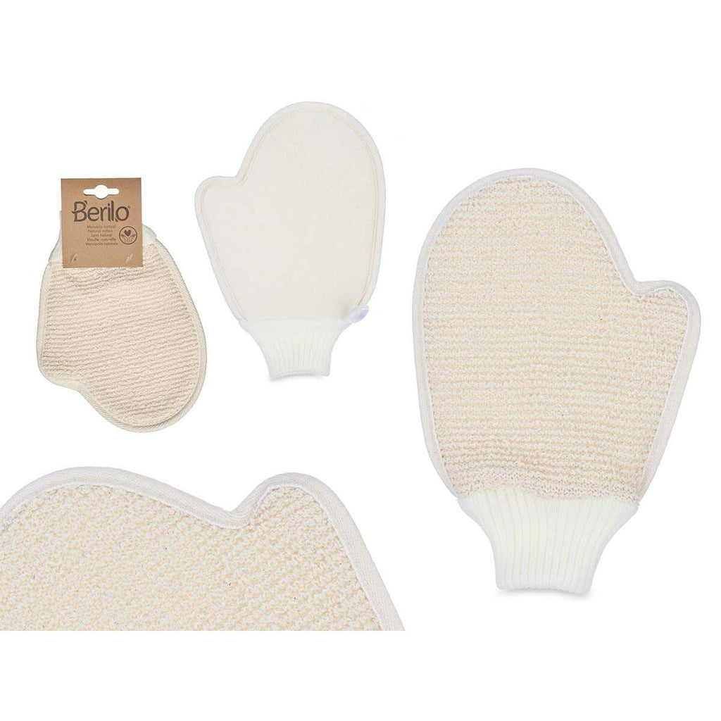 Peeling-handschuh berilo weiß beige (12 stück) - schönheit