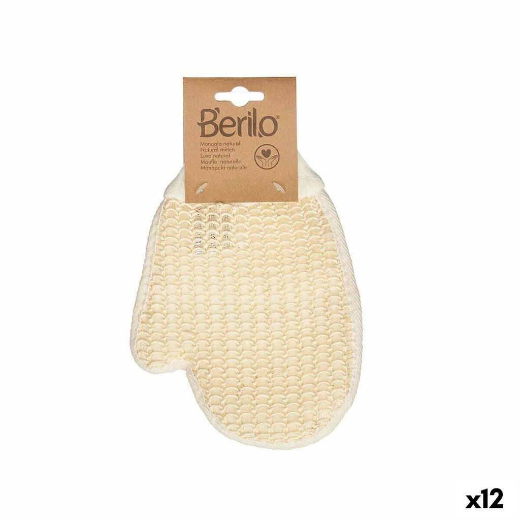 Peeling-handschuh berilo weiß beige (12 stück) - schönheit