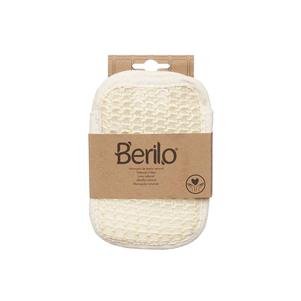 Peeling-handschuh berilo weiß beige (12 stück) - schönheit
