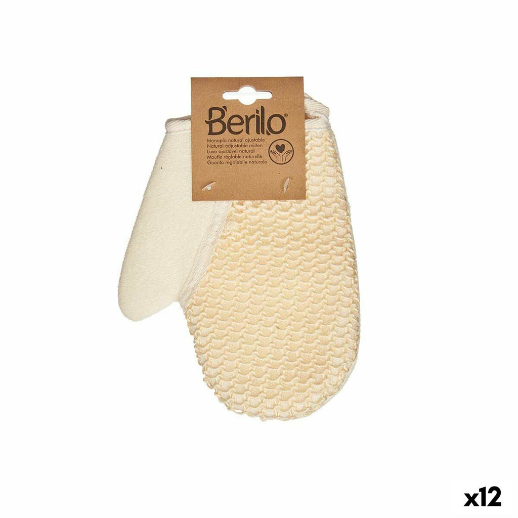 Peeling-handschuh berilo weiß beige (12 stück) - schönheit